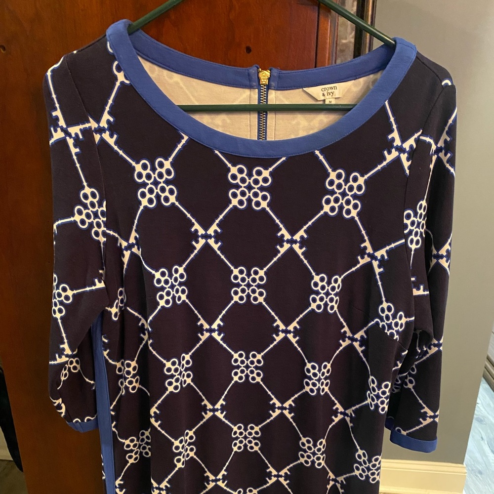 Crown and ivy navy dress